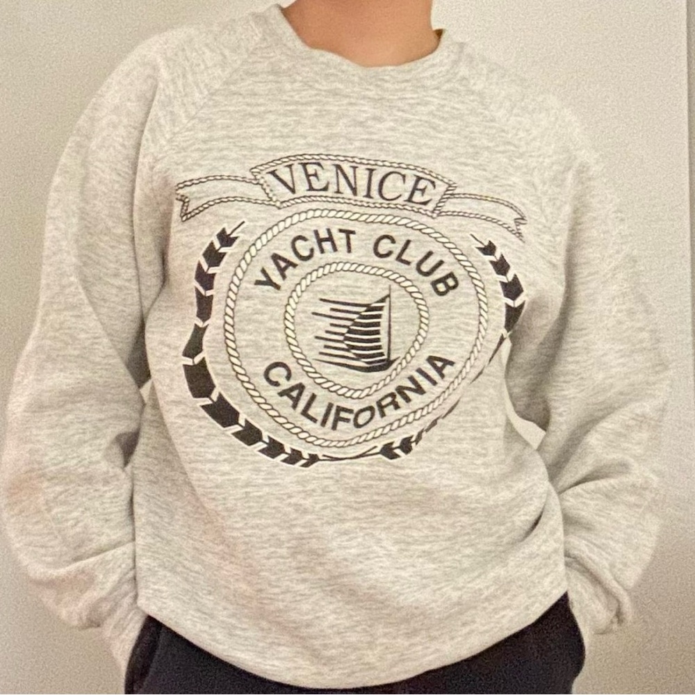 Venice Yacht Club Gray Sweater